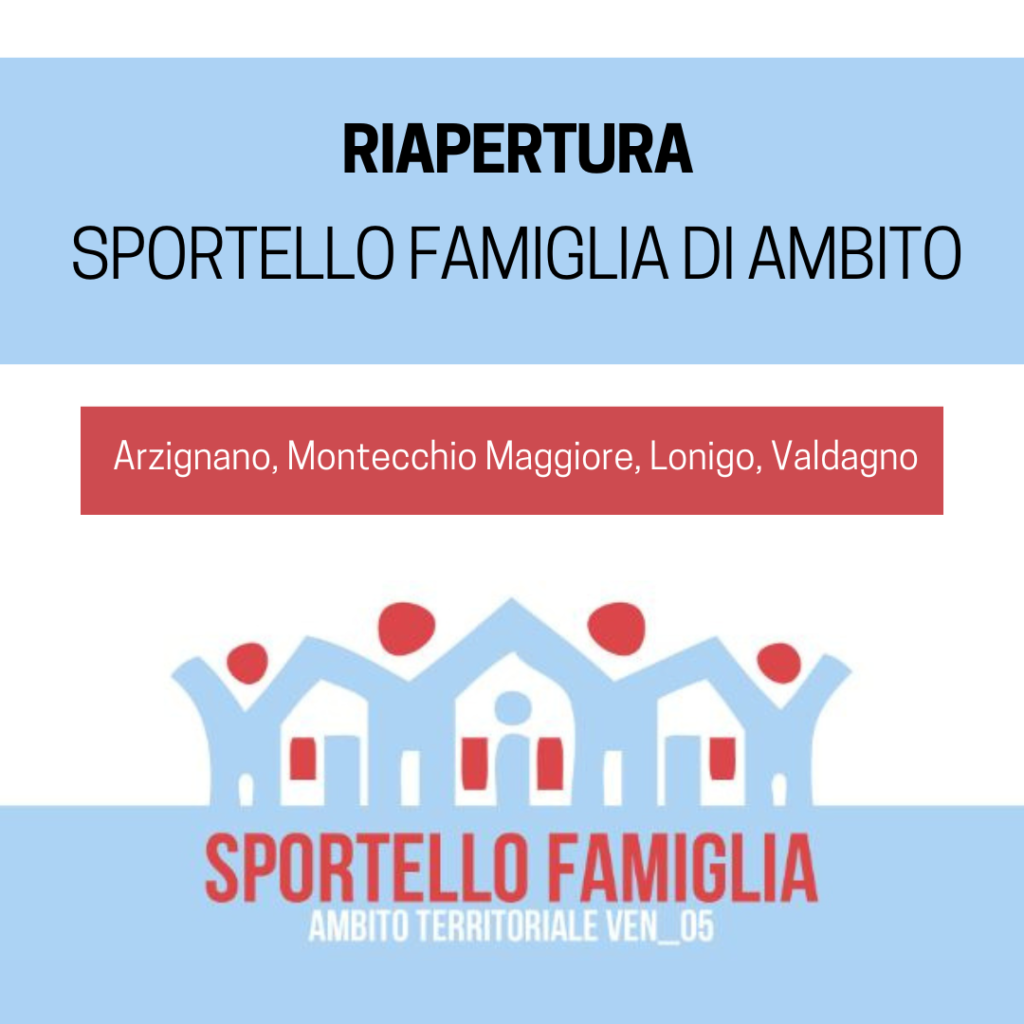 RIAPERTURA SPORTELLI FAMIGLIA DI AMBITO