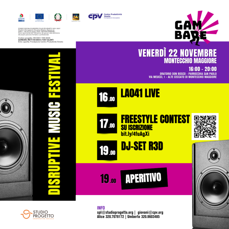 DISRUPTIVE MUSIC FESTIVAL MONTECCHIO MAGGIORE